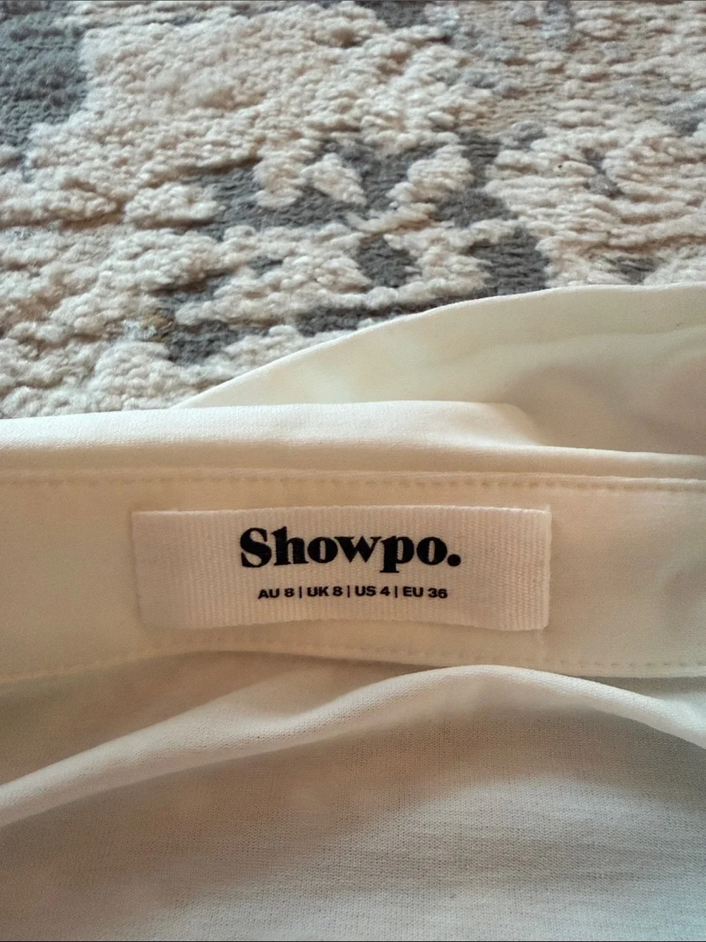 Showpo White Long Sleeve Dress (Size 4) - Picture 5 of 5
